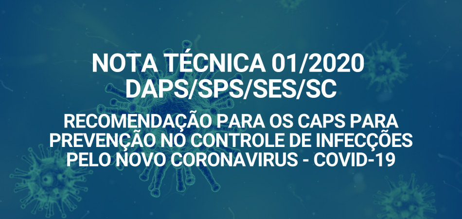 Nota Técnica 001/2020 – DAPS/SPS/SES/SC