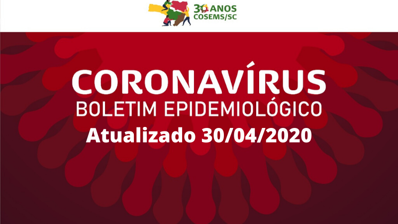 Boletim Novo Coronavírus – 2.394 casos (30 abril 2020)