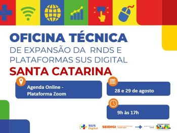 Oficina Técnica de Expansão da Rede Nacional de Dados em Saúde e Plataformas SUS Digital em Santa Catarina